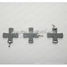 01P1007S / подвеска крестообразной формы / крест-шарм / крест-накрест / крестообразный аксессуар с серебряным нахождением